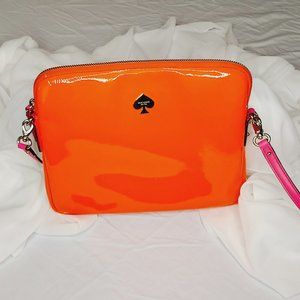 Kate Spade Convertible Ipad Orange Pink Crossbody Luxury Purse
